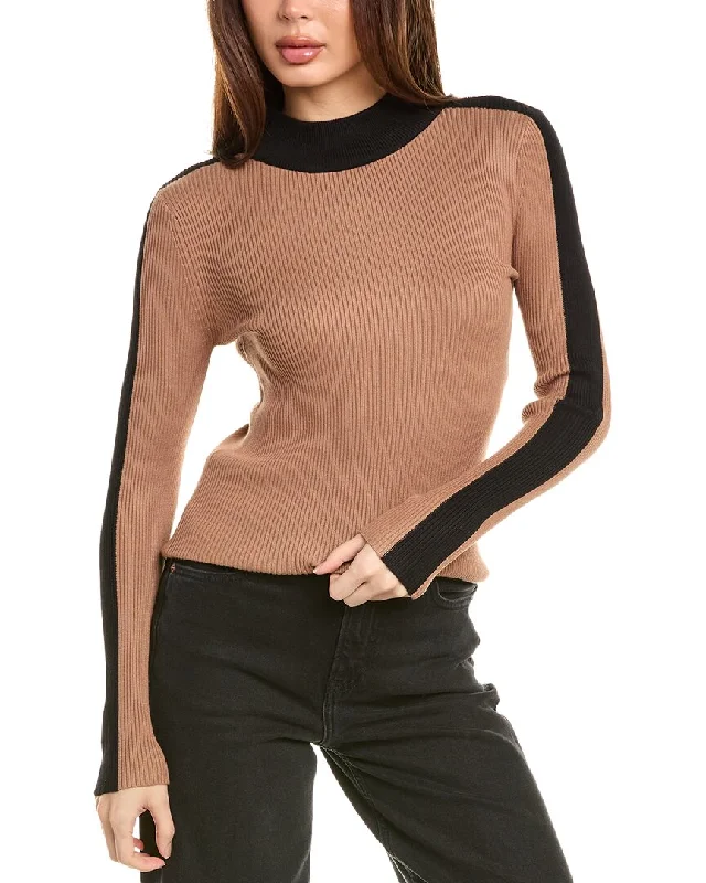 T Tahari Mock Neck Sweater