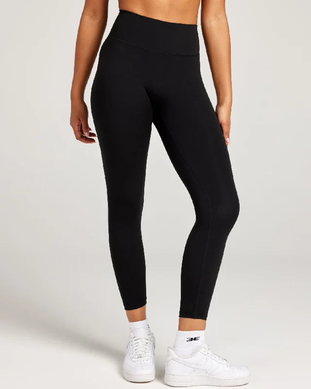 7/8 Invisible Scrunch Leggings - Black